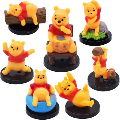 Figurine Mi Winnie The Pooh - Miotlsy Cute Mini Winnie The Pooh Decorat Tort, Ju foto