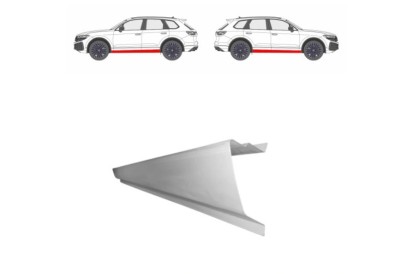 Element reparatie prag Volkswagen Scirocco Ii (53b) 06.1981-09.1992, montare stanga=dreapta, galvanizat; lungime 1700 mm, RapidAuto foto