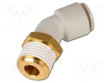 Racord push-in filetate unghi 90&deg; SMC 1&divide;10bar -5&divide;60&deg;C