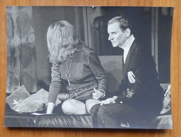 Radu Beligan si Valeria Gagealov in piesa Prizonierul din Manhatan, 1973