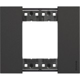 Rama ornament 2M Living Now Bticino negru KA4802KG
