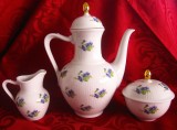 CEAINIC CAFETIERA PORTELAN WINTERLING BAVARIA ANUL DECOR CU VIORELE / TOPORASI