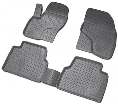 Set de 4 covorase cauciuc 3D stil tavita premium pentru Ford Kuga I 2008-2013 foto
