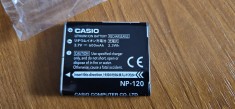 Acumulator CASIO NP-120 , 3.7 V, 600 mAh , LI-ION , ORIGINAL SI NEFOLOSIT .