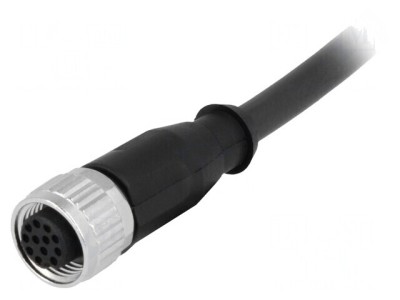 Mufă M12 12-Pin Mamă DeviceNet/CANopen 2m Drept foto