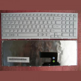 Tastatura laptop noua SONY VPC-EE Series WHITE FRAME WHITE