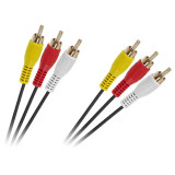 Cablu Standard 3xRCA - 3xRCA 1.5 m, Oem