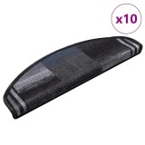 Cumpara ieftin Covorase scari autoadezive, 10 buc., negru si gri, 65x21x4 cm