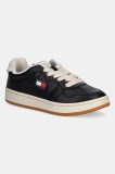Tommy Jeans sneakers din piele ARCHIVE 98 WARM culoarea negru, EN0EN02855