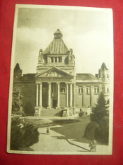 Ilustrata Arad - Palatul Cultural circulat 1955,francat cu pereche 55 bani rosu foto