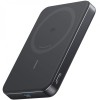 Baterie Externa Wireless Anker MagGo Slim, 10000mAh, 30W, PD + FQI, 1 x QI - 1 x USB-C, Neagra A1664H11
