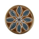 Cumpara ieftin Buton mobilier fier ceramica multicolor 4x2 cm