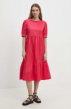 Cumpara ieftin Answear Lab rochie din bumbac culoarea roz, mini, evazati