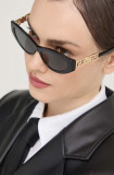 Cumpara ieftin Versace ochelari de soare femei, culoarea negru, 0VE4470B