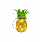 Lampa Solara cu Led, model ananas, dimensiuni 12.5 x 18.5 cm