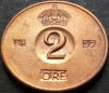Moneda 2 ORE - SUEDIA, anul 1957 *cod 4589 A - excelenta, Europa