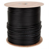 Cablu coaxial f690bv+gel negru tambur 305m, Cabletech