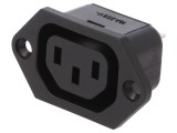 Conector alimentare AC mamă 10A 250V