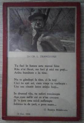 Ilustrație &amp;icirc;nrămata GR. TRANCU - IAȘI - 1934 foto