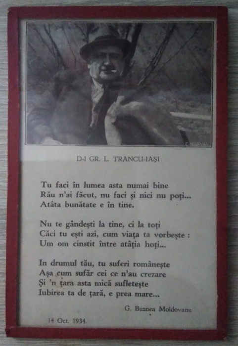Ilustrație &icirc;nrămata GR. TRANCU - IAȘI - 1934