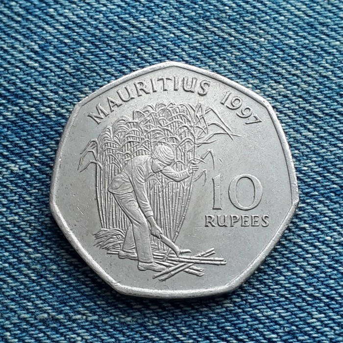 1k - 10 Rupees 1997 Mauritius / primul an de batere