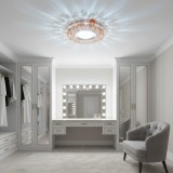 Spot LED ORBITA, 5W, Rotund, Lumina Rece / Calda, Bronz Antichizat, Rasina si Sticla
