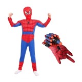 Cumpara ieftin Set costum muschi si manusa lansator cu 7 ventuze din burete Ultimate SpiderMan, 3-5 ani ,rosu