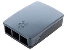 Carcasa Raspberry Pi 4 Neagra/Gri foto