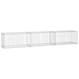 Cumpara ieftin Perete gabion cu capace, 300 x 50 x 50 cm, otel galvanizat