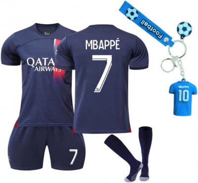 KickOffKits - Uniformă pentru adulți din tricoul de fotbal PSG #7 Mbappe - Trico foto