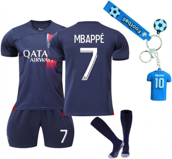 KickOffKits - Uniformă pentru adulți din tricoul de fotbal PSG #7 Mbappe - Trico