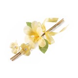 Cumpara ieftin Floare artificiala galbena verde maro cm 25 H