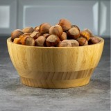 Bol din bambus decorativ pentru fructe si legume, castron, 16.1x11.5x7.5 cm, Kinghoff