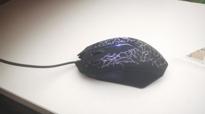 2400DPI RGB LED Maus USB Wired Mouse Optical Gaming Computer Laptop #1-512 foto