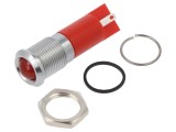 Lampă de control LED convexă roşie &Oslash;14mm IP67 - APEM