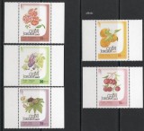 IORDANIA 2007, Fructe, serie neuzată, MNH