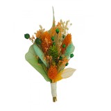 Cocarda flori pentru piept, din plante Naturale Uscate - Eleganta si Rafinament pentru Evenimentele