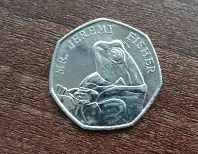 M3 C50 - Moneda foarte veche - Anglia - fifty pence omagiala - 2017 foto