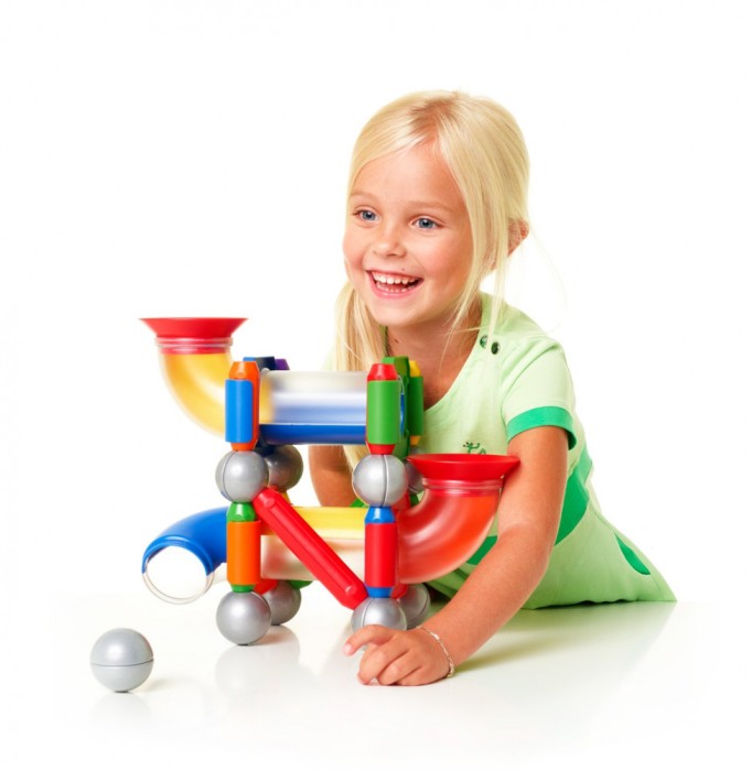 Set de constructie - SMARTMAX PLAY - Ball Run Fun Click Roll