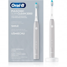 Oral B Pulsonic Slim Clean 2000 Grey periuta de dinti cu ultrasunete