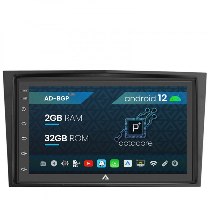 Navigatie Opel, Android 12, P-Octacore 2GB RAM + 32GB ROM, 7 Inch - AD-BGP1002+AD-BGROP002
