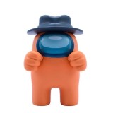 Cumpara ieftin Figurina Among Us, Seria 2, Portocaliu cu Palarie, 14cm