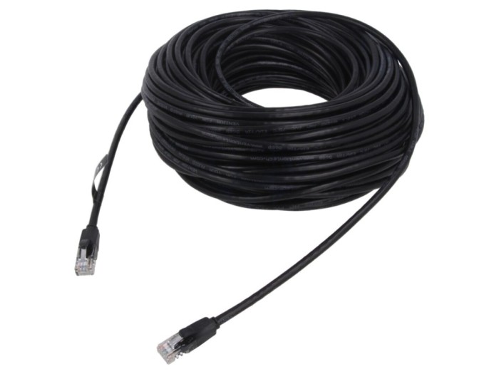 Cablu Patch Cord U/UTP Cat6 30m Negru