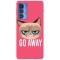 Husa compatibila cu Motorola G20 model Go away Grumpy Cat, Silicon, TPU, Viceversa