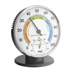 Termometru si higrometru clasic de precizie TFA, 10 cm