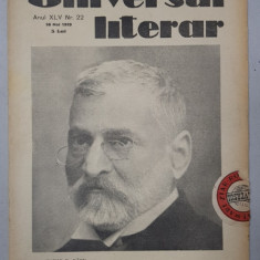 REVISTA 'UNIVERSUL LITERAR', ANUL XLV, NR. 22, 26 MAI 1929