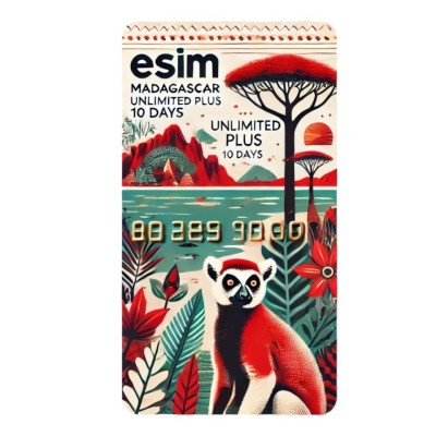 eSIM Madagascar, Unlimited Plus, 10 Days foto