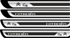 Set protectii praguri CROM - Citroen C4 foto