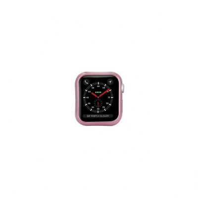 Husa Compatibila Apple Watch 4 40 mm 2x Buc - Dux Ducis Roz/Transparent foto