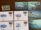 tokelau - rechini - serie 4 timbre MNH, 4 FDC, 4 maxime, fauna wwf